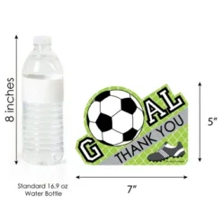 Big Dot Of Happiness Goaaal - Soccer - Shaped Thank You Cards - Baby Shower Or Birthday Party Thank You Note Cards With Envelopes - Set Of 12 -Aurora Party Sales GUEST 1338c561 ca6f 4a2a 850d 348c42dd1cdc