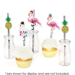 Big Dot Of Happiness Flamingle Bells - Paper Straw Decor - Tropical Flamingo Christmas Party Striped Decorative Straws - Set Of 24 8 Big Dot Of Happiness Flamingle Bells - Paper Straw Decor - Tropical Flamingo Christmas Party Striped Decorative Straws - Set Of 24 -Aurora Party Sales GUEST 13942478 9c96 4993 8c10 7c39e3ed09fa