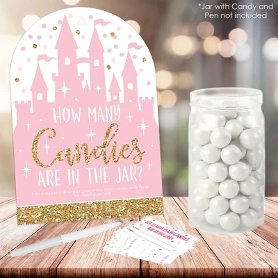 Big Dot Of Happiness Little Princess Crown - How Many Candies Pink Baby Shower Or Birthday Party Game - 1 Stand And 40 Cards - Candy Guessing Game 1 Big Dot Of Happiness Little Princess Crown - How Many Candies Pink Baby Shower Or Birthday Party Game - 1 Stand And 40 Cards - Candy Guessing Game