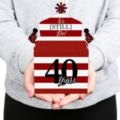 Big Dot Of Happiness We Still Do - 40th Wedding Anniversary - Treat Box Party Favors - Anniversary Party Goodie Gable Boxes - Set Of 12 -Aurora Party Sales GUEST 14308b95 59f5 43b6 8762 e6349059bdab