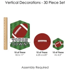 Big Dot Of Happiness End Zone - Football - Baby Shower Or Birthday Party DIY Dangler Backdrop - Hanging Vertical Decorations - 30 Pieces -Aurora Party Sales GUEST 1474a682 9ca7 4547 957e 4ad0c2b63182
