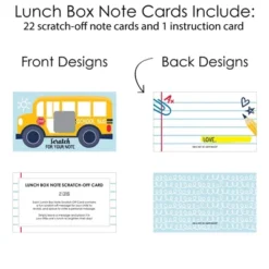 Big Dot Of Happiness Back To School - First Day Of School Kids Lunch Box Notes - Scratch Off Cards - 22 Count -Aurora Party Sales GUEST 1489f9e3 6be3 4cc9 8fe2 e9041a5cad16