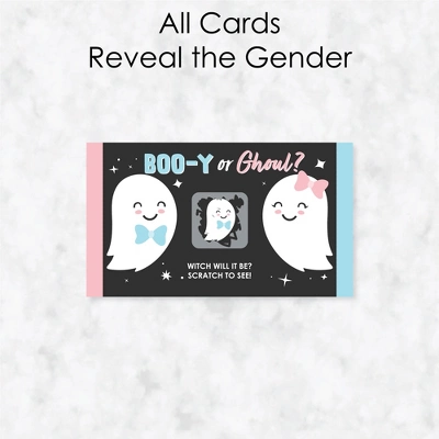 Big Dot Of Happiness Boy Boo-y Or Ghoul - Baby Boy Halloween Gender Reveal Party Scratch Off Cards - Baby Shower Game - 22 Count 2 Big Dot Of Happiness Boy Boo-y Or Ghoul - Baby Boy Halloween Gender Reveal Party Scratch Off Cards - Baby Shower Game - 22 Count - Image 2