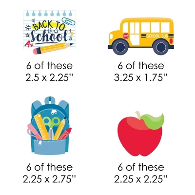 Big Dot Of Happiness Back To School - Paper Straw Decor - First Day Of School Classroom Striped Decorative Straws - Set Of 24 1 Big Dot Of Happiness Back To School - Paper Straw Decor - First Day Of School Classroom Striped Decorative Straws - Set Of 24