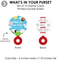 Big Dot Of Happiness Farm Animals - 4 Barnyard Baby Shower Games - 10 Cards Each - Gamerific Bundle -Aurora Party Sales GUEST 1550b06f 3f4e 41e3 bae7 1282bb15eef5