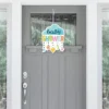 Big Dot Of Happiness Colorful Baby Shower - Hanging Porch Gender Neutral Party Outdoor Decorations - Front Door Decor - 1 Piece Sign
