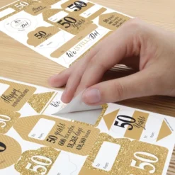 Big Dot Of Happiness We Still Do 50th Wedding Anniversary Assorted Anniversary Party Gift Tag Labels To And From Stickers 12 Sheets 120 Stickers -Aurora Party Sales GUEST 1586f9b5 80da 4a8c 8be1 4216a4ec2e16