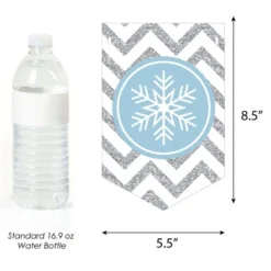 Big Dot Of Happiness Winter Wonderland - Snowflake Holiday Party And Winter Wedding Bunting Banner - Snowflake Party Decorations - Winter Wonderland