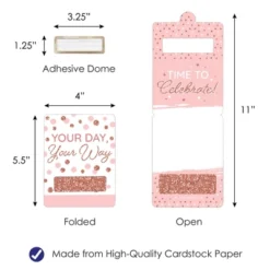 Big Dot Of Happiness Pink Rose Gold Birthday - DIY Assorted Happy Birthday Cash Holder Gift - Funny Money Cards - Set Of 6 -Aurora Party Sales GUEST 166a06bb 503d 48d1 9b4c 3c44ddd83902