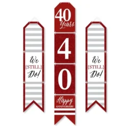 Big Dot Of Happiness We Still Do - 40th Wedding Anniversary - Hanging Vertical Paper Door Banners - Party Wall Decoration Kit - Indoor Door Decor -Aurora Party Sales GUEST 16fa4731 42c7 4c1f a89d bccc9bb612fc