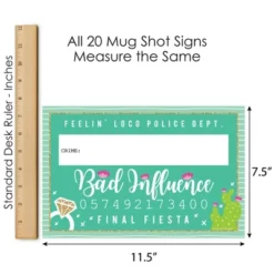 Big Dot Of Happiness Final Fiesta - Last Fiesta Bachelorette Party Mug Shots - Photo Booth Props Kit - 20 Count 8 Big Dot Of Happiness Final Fiesta - Last Fiesta Bachelorette Party Mug Shots - Photo Booth Props Kit - 20 Count -Aurora Party Sales GUEST 175204ae 9d84 4a83 b131 4a48080498f1