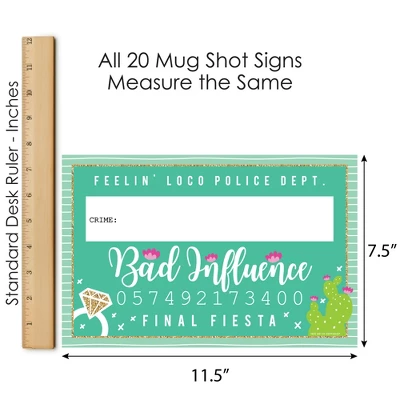 Big Dot Of Happiness Final Fiesta - Last Fiesta Bachelorette Party Mug Shots - Photo Booth Props Kit - 20 Count 4 Big Dot Of Happiness Final Fiesta - Last Fiesta Bachelorette Party Mug Shots - Photo Booth Props Kit - 20 Count - Image 4