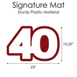 Big Dot Of Happiness We Still Do - 40th Wedding Anniversary - Guest Book Sign - Anniversary Party Guestbook Alternative - Signature Mat -Aurora Party Sales GUEST 175eb98a 918d 4a94 9c95 c064a657a1ae