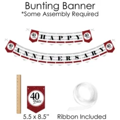 Big Dot Of Happiness We Still Do - 40th Wedding Anniversary - Banner And Photo Booth Decorations - Anniversary Party Supplies Kit - Doterrific Bundle -Aurora Party Sales GUEST 179e488e 2556 4b8c b010 a4644b12f6d6