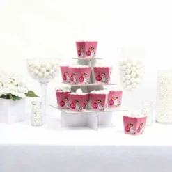 Big Dot Of Happiness Girl Special Delivery - Party Mini Favor Boxes - Pink It's A Girl Stork Baby Shower Treat Candy Boxes - Set Of 12