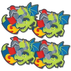 Big Dot Of Happiness Calling All Knights And Dragons - Decorations DIY Medieval Party Or Birthday Party Essentials - Set Of 20