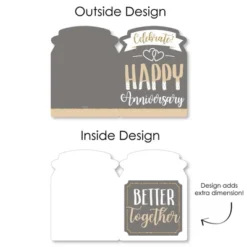 Big Dot Of Happiness Happy Anniversary - Gold Wedding Anniversary Congratulations Giant Greeting Card - Big Shaped Jumborific Card 8 Big Dot Of Happiness Happy Anniversary - Gold Wedding Anniversary Congratulations Giant Greeting Card - Big Shaped Jumborific Card -Aurora Party Sales GUEST 191f4d3d fca4 434c 8721 5484b9cdb0e8