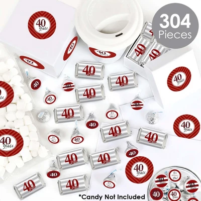 Big Dot Of Happiness We Still Do - 40th Wedding Anniversary - Anniversary Party Candy Favor Sticker Kit - 304 Pieces 1 Big Dot Of Happiness We Still Do - 40th Wedding Anniversary - Anniversary Party Candy Favor Sticker Kit - 304 Pieces