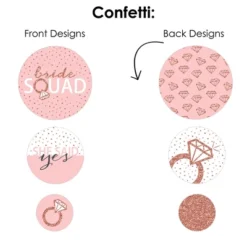 Big Dot Of Happiness Bride Squad - Rose Gold Bridal Shower Or Bachelorette Party Decor And Confetti - Terrific Table Centerpiece Kit - Set Of 30 -Aurora Party Sales GUEST 197c1b43 9620 4d22 a346 46d0069506f6