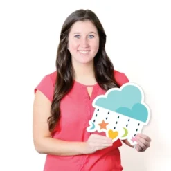 Big Dot Of Happiness Colorful Baby Shower - Bottle, Rattle, Pacifier, Rain Cloud Lawn Decor - Outdoor Gender Neutral Party Yard Decorations - 10 Piece -Aurora Party Sales GUEST 19a57ce2 8565 4b06 bf77 d50903f7fa05