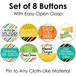 Big Dot Of Happiness Still Got Class - 3 Inch High School Reunion Party Badge - Pinback Buttons - Set Of 8 -Aurora Party Sales GUEST 1a76a36d 2324 4ab5 b3a9 729329a5e66e