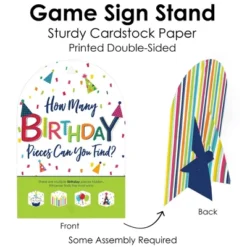 Big Dot Of Happiness Cheerful Happy Birthday - Colorful Birthday Party Scavenger Hunt - 1 Stand And 48 Game Pieces - Hide And Find Game -Aurora Party Sales GUEST 1ae465ac d9e0 4ca8 af4d c212feff58e2