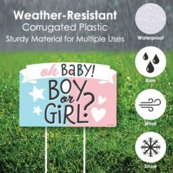 Big Dot Of Happiness Baby Gender Reveal - Team Boy Or Girl Party Yard Sign Lawn Decorations - Oh Baby Boy Or Girl Party Yardy Sign -Aurora Party Sales GUEST 1b04ec0c ac55 4ad4 8df7 54f46f56ddbb