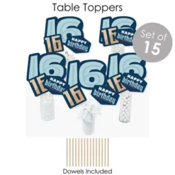 Big Dot Of Happiness Boy 16th Birthday - Sweet Sixteen Birthday Party Supplies - Banner Decoration Kit - Fundle Bundle -Aurora Party Sales GUEST 1b082248 19eb 422e b4cf a2a09a42fdbb