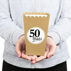 Big Dot Of Happiness We Still Do - 50th Wedding Anniversary Party Favor Popcorn Treat Boxes - Set Of 12 -Aurora Party Sales GUEST 1b0f6a1b c710 434c 83bd 9f792aad4923