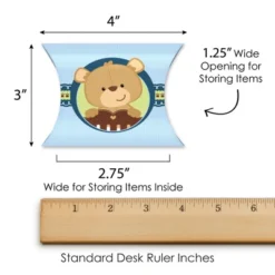 Big Dot Of Happiness Baby Boy Teddy Bear - Favor Gift Boxes - Baby Shower Petite Pillow Boxes - Set Of 20 -Aurora Party Sales GUEST 1b80152a 3961 4497 b851 0a8c0df94f6f