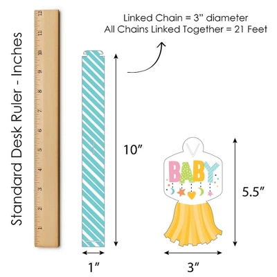 Big Dot Of Happiness Colorful Baby Shower - 90 Chain Links And 30 Paper Tassels Decoration Kit - Gender Neutral Party Paper Chains Garland - 21 Feet 6 Big Dot Of Happiness Colorful Baby Shower - 90 Chain Links And 30 Paper Tassels Decoration Kit - Gender Neutral Party Paper Chains Garland - 21 Feet - Image 6