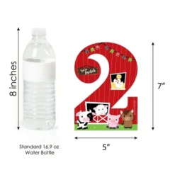 Big Dot Of Happiness 2nd Birthday Farm Animals - Shaped Fill-in Invites - Barnyard Second Birthday Party Invitation Cards With Envelopes - Set Of 12 -Aurora Party Sales GUEST 1c1fa864 196d 4f27 a327 cdb510e1afb3