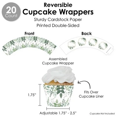 Big Dot Of Happiness Boho Botanical - Greenery Party Favors And Cupcake Kit - Fabulous Favor Party Pack - 100 Pieces 3 Big Dot Of Happiness Boho Botanical - Greenery Party Favors And Cupcake Kit - Fabulous Favor Party Pack - 100 Pieces - Image 3