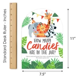 Big Dot Of Happiness Jungle Party Animals - How Many Candies Safari Zoo Animal Birthday Party Or Baby Shower Candy Guessing Game 10 Big Dot Of Happiness Jungle Party Animals - How Many Candies Safari Zoo Animal Birthday Party Or Baby Shower Candy Guessing Game -Aurora Party Sales GUEST 1c27de7e 1f34 4d82 8245 6c47a833d1c6