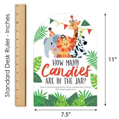 Big Dot Of Happiness Jungle Party Animals - How Many Candies Safari Zoo Animal Birthday Party Or Baby Shower Candy Guessing Game 5 Big Dot Of Happiness Jungle Party Animals - How Many Candies Safari Zoo Animal Birthday Party Or Baby Shower Candy Guessing Game - Image 5