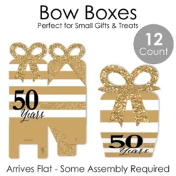 Big Dot Of Happiness We Still Do - 50th Wedding Anniversary - Square Favor Gift Boxes - Anniversary Party Bow Boxes - Set Of 12 -Aurora Party Sales GUEST 1c4fe2f7 64d2 401a abec fcd8e4ec06a7
