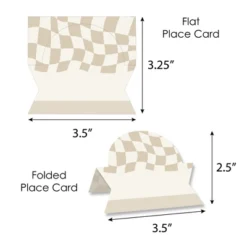 Big Dot Of Happiness Tan Checkered Party - Tent Buffet Card - Table Setting Name Place Cards - Set Of 24 11 Big Dot Of Happiness Tan Checkered Party - Tent Buffet Card - Table Setting Name Place Cards - Set Of 24 -Aurora Party Sales GUEST 1d3731be 2d28 4efb b713 171d24442e23