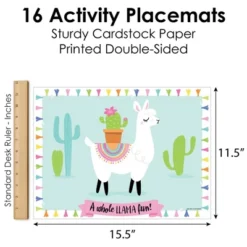 Big Dot Of Happiness Whole Llama Fun - Paper Llama Fiesta Birthday Party Coloring Sheets - Activity Placemats - Set Of 16 7 Big Dot Of Happiness Whole Llama Fun - Paper Llama Fiesta Birthday Party Coloring Sheets - Activity Placemats - Set Of 16 -Aurora Party Sales GUEST 1eaa377c a206 47b6 8d68 2b1b5182eb7b