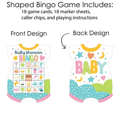 Big Dot Of Happiness Colorful Baby Shower - Picture Bingo Cards And Markers - Baby Shower Shaped Bingo Game - Set Of 18 2 Big Dot Of Happiness Colorful Baby Shower - Picture Bingo Cards And Markers - Baby Shower Shaped Bingo Game - Set Of 18 - Image 2