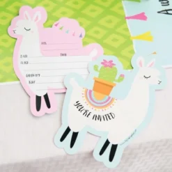 Big Dot Of Happiness Whole Llama Fun - Shaped Fill-In Invites - Llama Fiesta Baby Shower Or Birthday Party Invite Cards With Envelopes - Set Of 12 -Aurora Party Sales GUEST 1f666b0e 28e6 41e6 9528 866350acb690