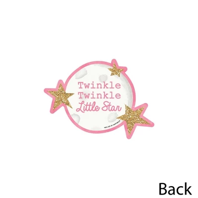 Big Dot Of Happiness Pink Twinkle Twinkle Little Star - Moon And Star Decorations DIY Baby Shower Or Birthday Party Essentials - Set Of 20 2 Big Dot Of Happiness Pink Twinkle Twinkle Little Star - Moon And Star Decorations DIY Baby Shower Or Birthday Party Essentials - Set Of 20 - Image 2