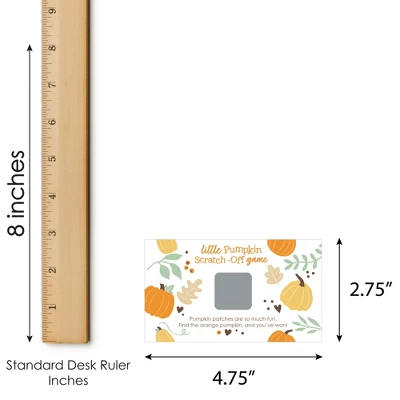 Big Dot Of Happiness Little Pumpkin - Fall Birthday Party Or Baby Shower Game Scratch Off Cards - 22 Count 4 Big Dot Of Happiness Little Pumpkin - Fall Birthday Party Or Baby Shower Game Scratch Off Cards - 22 Count - Image 4