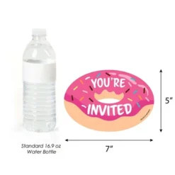 Big Dot Of Happiness Donut Worry, Let's Party - Shaped Fill-in Invitations - Doughnut Party Invitation Cards With Envelopes - Set Of 12 -Aurora Party Sales GUEST 203aa3c0 360a 42e9 a919 be985f4853da