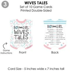 Big Dot Of Happiness Baby Gender Reveal - 4 Team Boy Or Girl Party Games - 10 Cards Each - Gamerific Bundle -Aurora Party Sales GUEST 20ec64e7 030a 478e 94ec fed123ecb917