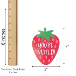 Big Dot Of Happiness Berry Sweet Strawberry - Shaped Fill-In - Fruit Themed Birthday Party Or Baby Shower Invitation Cards With Envelopes 12 Ct -Aurora Party Sales GUEST 211e83f2 dc31 471e aa49 8492af34033e