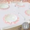 Big Dot Of Happiness Pink Daisy Flowers - Floral Party Round Table Decorations - Paper Chargers - Place Setting For 12