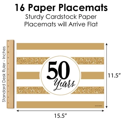 Big Dot Of Happiness We Still Do - 50th Wedding Anniversary - Party Table Decorations - Anniversary Party Placemats - Set Of 16 3 Big Dot Of Happiness We Still Do - 50th Wedding Anniversary - Party Table Decorations - Anniversary Party Placemats - Set Of 16 - Image 3