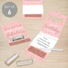 Big Dot Of Happiness Pink Rose Gold Birthday - DIY Assorted Happy Birthday Cash Holder Gift - Funny Money Cards - Set Of 6