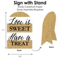 Big Dot Of Happiness We Still Do - 50th Wedding Anniversary - DIY Anniversary Party Love Is Sweet Signs - Snack Bar Decorations Kit - 50 Pieces -Aurora Party Sales GUEST 222724e0 311e 476b b49b 8f7100bc06d3