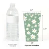 Big Dot Of Happiness Sage Green Daisy Flowers - Floral Party Favor Popcorn Treat Boxes - Set Of 12